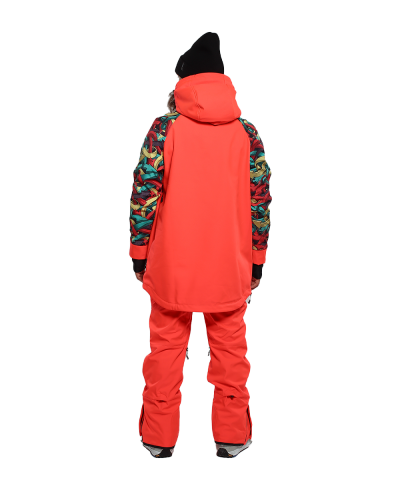 Unisex Анорак Snowman - кораловий зі стрілками
