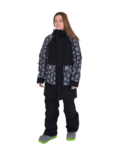 Unisex куртка Cloud -  чорний з черепами