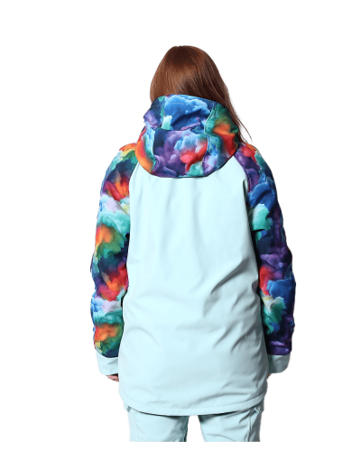 Куртка з утепленням Huge - м'ята з хмаринками