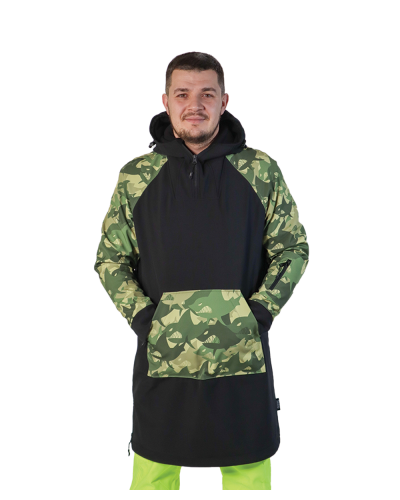Unisex Худі мембранне Inspiration 2.0 - чорний з акулами