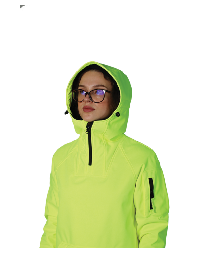 Unisex Худі мембранне Inspiration 2.0 - неоновий жовтий