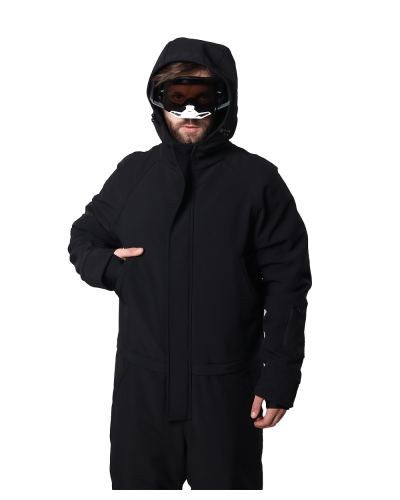 Unisex Зимовий комбінезон Snowflake - чорний
