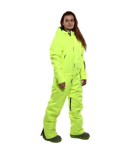 Unisex Зимовий комбінезон Snowflake - неоновий жовтий