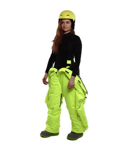 Unisex Зимовий комбінезон Snowflake - неоновий жовтий