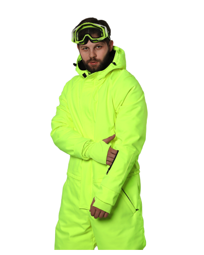 Unisex Зимовий комбінезон Snowflake - неоновий жовтий