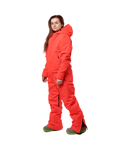 Unisex Зимовий комбінезон Snowflake - кораловий